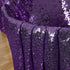 Kirsooku Purple Sequin Tablecloth Glitter Sparkly Iridescent Shimmer for Round Table Cloth 70 Inch Table Covers Decorations for Birthday Party Supplies Event Wedding Table Skirt Decor
