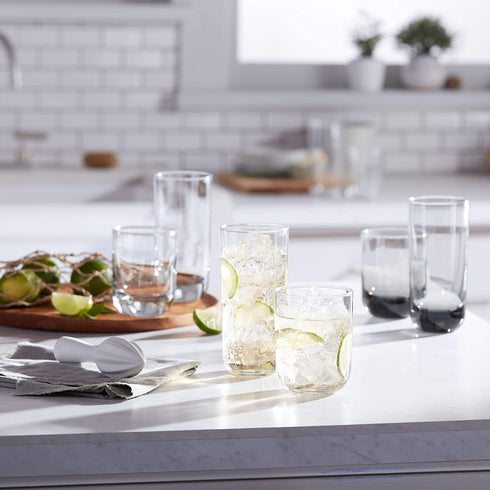 Libbey Polaris Tumbler Glasses, Axis, Set of 8
