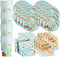 Little Fisherman Fishing Birthday Party Supplies Set Plates Napkins Cups Tableware Kit for 16