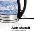 Hamilton Beach Glass Electric Tea Kettle, Water Boiler & Heater, 1 L, Cordless, LED Indicator, Auto-Shutoff & Boil-Dry Protection (40930), Clear