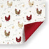Cackleberry Home Farmhouse Chicken Placemats Cotton Fabric Reversible, 13 x 19 Inches, Set of 4
