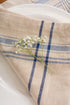 DII Kitchen Essentials Everyday French Stripe Tabletop Collection, Napkin Set, 20x20, Taupe/Nautical Blue, 6 Piece