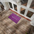 AAZZKANG Purple Outdoor Mat Front Door Indoor Welcome Doormat,Anti-Slip Durable Rubber Door Mat,Low-Profile Design Ultra Absorb Mud Heavy Duty Entrance Rug