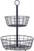 SunnyPoint Tabletop 2-Tier Countertop Fruit Basket Stand