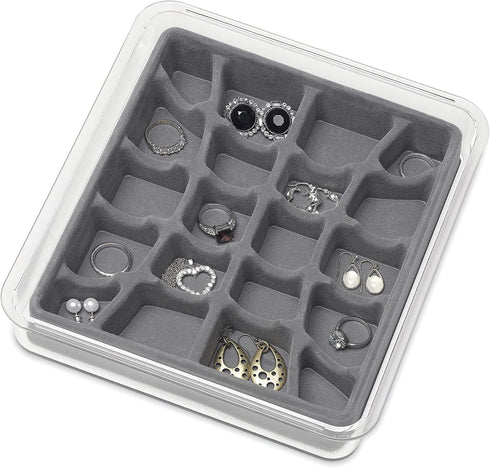 Whitmor Stackable Jewelry Tray 20-Section