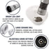 Electric Salt or Pepper Grinder - Battery Operated Ceramic Burr Peppermill Shaker - Automatic Stainless Steel Grinders - Mill With LED Light by Epar©