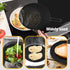 Splatter Screen for Cooking, Splatter Screen for Frying Pan,13? Multi-Use Hot Oil Splash Guard W Fish Scale Rag × 2, Drain Board, Non-Stick, Food Safe & Heat Resistant Universal Pan Cover