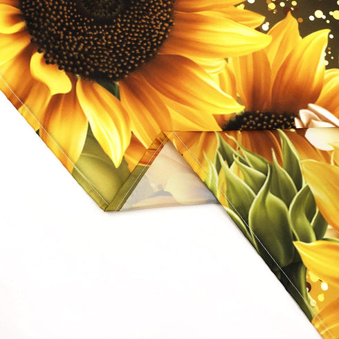LB Rustic Sunflower Fuck It Get Naked Shower Curtain Decor, Modern Farmhouse Yellow Floral Funny Quotes Shower Curtains 72X72 inch Polyester Fabric Bathroom Decoration Bath Curtains Hooks Included