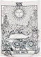 BLEUM CADE Tarot Tapestry The Moon The Star The Sun Tapestry Medieval Europe Divination Tapestry Wall Hanging Tapestries Mysterious Wall Tapestry for Home Decor (59×82 Inches, The Sun)