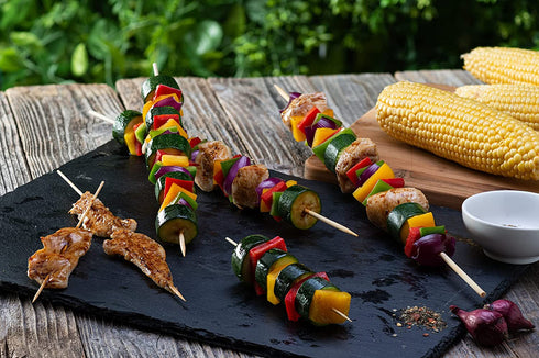 150 Bamboo Skewers For Kabobs - 25 Pieces Of 6 8 10 12 14 & 16 Inch | Wooden Skewers | Kabob Sticks | Kabob Skewers For Grilling | Skewer Sticks | Kebab Skewers | Bbq Skewers | Smores Skewers