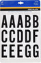 Hillman 842282 Pack Adhesive Letters, 2-Inch, Black/White