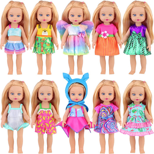 Ecore Fun Alive Doll Baby Doll Clothes and Accessories-10 Set 12 Inch Alive Lovely Baby Doll Clothes Dress Outfits and Accessories for Alive Doll Baby Doll- Best Gift for Kids