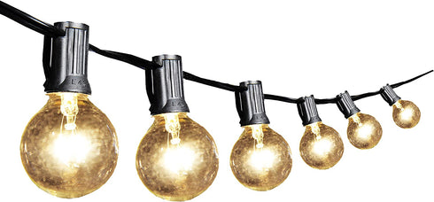 G40 Globe String Patio Lights, Outdoor String Lights 50FT with 53 G40 Bulbs (3 Spare), UL Certified for Patio Porch Backyard Deck Bistro Gazebos Pergolas Balcony Wedding Party Markets Decor