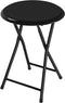 Lavish Home Folding Stool, 18", Black
