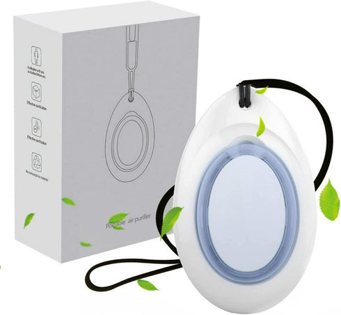 Wearable Air Necklace, Personal Air Purifier Necklace Around The Neck, Portable Travel Size Air Necklace,Compact, USB Charging, Low Noise