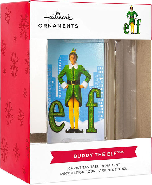 Hallmark Elf Movie Retro Video Cassette Case Christmas Ornament, Buddy The Elf