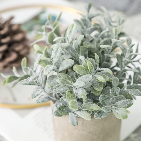 Der Rose 6pcs Small Fake Plants Artificial Potted Plants for Home Office Farmhouse Bathroom Bedroom Decor