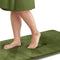 Genteele Bath Mats for Bathroom Non Slip - Green 17" x 24" Memory Foam Bathroom Rugs - Quick Dry Bath Mat