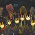 Solar String Lights Outdoor Patio Lights 50 LED 24.6FT Edison Bulbs Globe String Lights with 8 Lighting Modes, Waterproof Hanging Lights for Yard Porch Wedding Party Fence Christmas (Warm White)