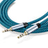Aux Cable 30 ft Hftywy 3.5mm Male to Male Stereo Aux Cord 3.5mm Auxiliary Audio Cable Braided 1/8 Shielded AUX Headphone Cable Extension Compatible Car/Home Stereos,Speaker,iPhone iPod iPad,Headphones