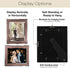 EXCELLO GLOBAL PRODUCTS Decorative Picture Frame 8"x10" Photo Holder with Shimmering Rose Gold Glitter Border. Use Standing with Included Easel or Ready to Hang.