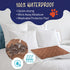 PETMAKER - 100% Waterproof Furniture Protector Pad Mat Quilted Cover, Shields Couch, Bed, and Sofa from Bedwetting, Stains, Spills, Accidents - Suitable for Pets, Kids, Adults (Brown) - 36x28