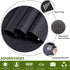 VELIMAX Static Cling Total Blackout Window Film Privacy Room Darkening Window Tint Black Window Cover 100% Light Blocking No Glue (17.7 x 78.7 inches)