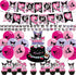 Kuromi Party Decorations,Birthday Party Supplies For Kuromi Party Supplies Includes Banner - Cake Topper - 12 Cupcake Toppers - 18 Balloons - 50 Kuromi Stickers