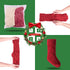 VIBILIA Christmas Stockings, 4 Pack Large Size Christmas Stocking 18 Inches Cable Knitted Stocking Gifts & Decorations for Family Holiday Xmas Party Decor, Ivory White and Burgundy