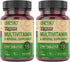 DEVA Tiny Tablets Vegan Multivitamins for Women & Men, Multivitamin with Iron, Mineral Supplement, Vitamin C, Vitamin B Complex, Vitamin B12, Vitamin E, Zinc, Gluten Free, 90 Tablets (Pack of 2)