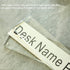 IEEK Acrylic Desk Name Plate for Office,Clear Acrylic Block Nameplate Double Sided Desk Name Plate Holder Business Desk Sign Holder, DIY Your Personalized Name for Desk,2.5x10 Inch
