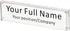 IEEK Acrylic Desk Name Plate for Office,Clear Acrylic Block Nameplate Double Sided Desk Name Plate Holder Business Desk Sign Holder, DIY Your Personalized Name for Desk,2.5x10 Inch