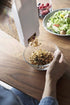 Yamazaki Home Airtight Dry Food Storage Container with Sliding Lid | Kitchen & Pantry Organization | Cereal, Grains, Pasta, and Flour, One Size, White