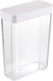 Yamazaki Home Airtight Dry Food Storage Container with Sliding Lid | Kitchen & Pantry Organization | Cereal, Grains, Pasta, and Flour, One Size, White