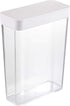 Yamazaki Home Airtight Dry Food Storage Container with Sliding Lid | Kitchen & Pantry Organization | Cereal, Grains, Pasta, and Flour, One Size, White