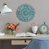Stratton Home Décor S11564 Small Medallion Wall Décor, 13.00 W X 0.50 D X 13.00 H, Blue