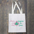 BLUPARK Sorority Canvas Tote Bags Ivy Leaf Sorority Gift Pretty In Pink and Gorgeous In Green Reusable Shopping Bags
