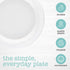 100 Count Disposable 9 Inch White Plastic Dinner Plates large