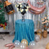 JYFLZQ Turquoise Sequin Tablecloth 70" Round Sparkly Drape Table Cloths Table Cover Overlay for Wedding Birthday Party Baby Bridal Shower