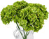 High Details Hydrangea Silk Flowers (About 225 Petals Each Flower), Artificial Hydrangea Flowers, Green Silk Hydrangea Flowers Pack of 4 (Green)