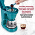 Holstein Housewares - 5-Cup Compact Coffee Maker, Teal - Convenient and User Friendly with Auto Pause and Serve Functions,HH-0914701E