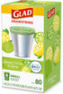Glad Small Kitchen Drawstring Trash Bags 4 Gallon Green Trash Bag Febreze , Sweet Citron & Lime, 80 Count (Package May Vary)