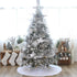 Sea Team Clear Glass Icicles Drops Ornaments for Christmas Tree Decorations, 3.9-5.9 inches, Set of 36