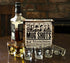 Mug Shots - 6 Piece Shot Glass Set of Famous Gangster Mugshots - Comes in a Colorful Gift Box
