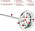 Escali AH1 NSF Certified ProAccurate Oven Safe Meat Thermometer, Extra Large Dial, Silver