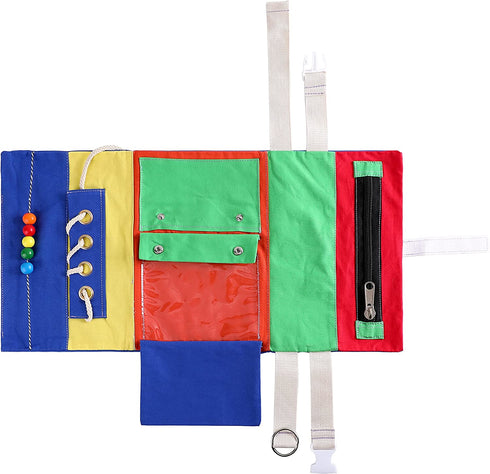 Memory Fidget Sensory Blanket for Adults (24 inch Length x 12 inch Width) Calming, Soothing and Engaging