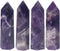 Luckeeper 4 PCS 2" Amethyst Crystals and Healing Stones
