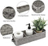 Toilet Paper Storage Basket, Natural Woven Seagrass Wicker Bathroom Storage Basket Bin Toilet Paper Holder with Leather Handle, Toilet Tank Top Decorative Box for Bathroom, Living Room, Entryway