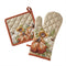 SKL Home Autumn Pumpkins Oven Mitt & Pot Holder Set, Natural