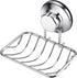 iPEGTOP Super Powerful Vacuum Suction Cup Shower Soap Dish - Strong Rustproof Stainless Steel Soap Saver Sponge Holder for Bathroom & Kitchen Sink, 2 Pack